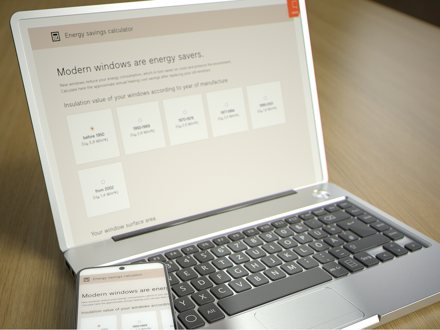 Finstral Energiesparrechner